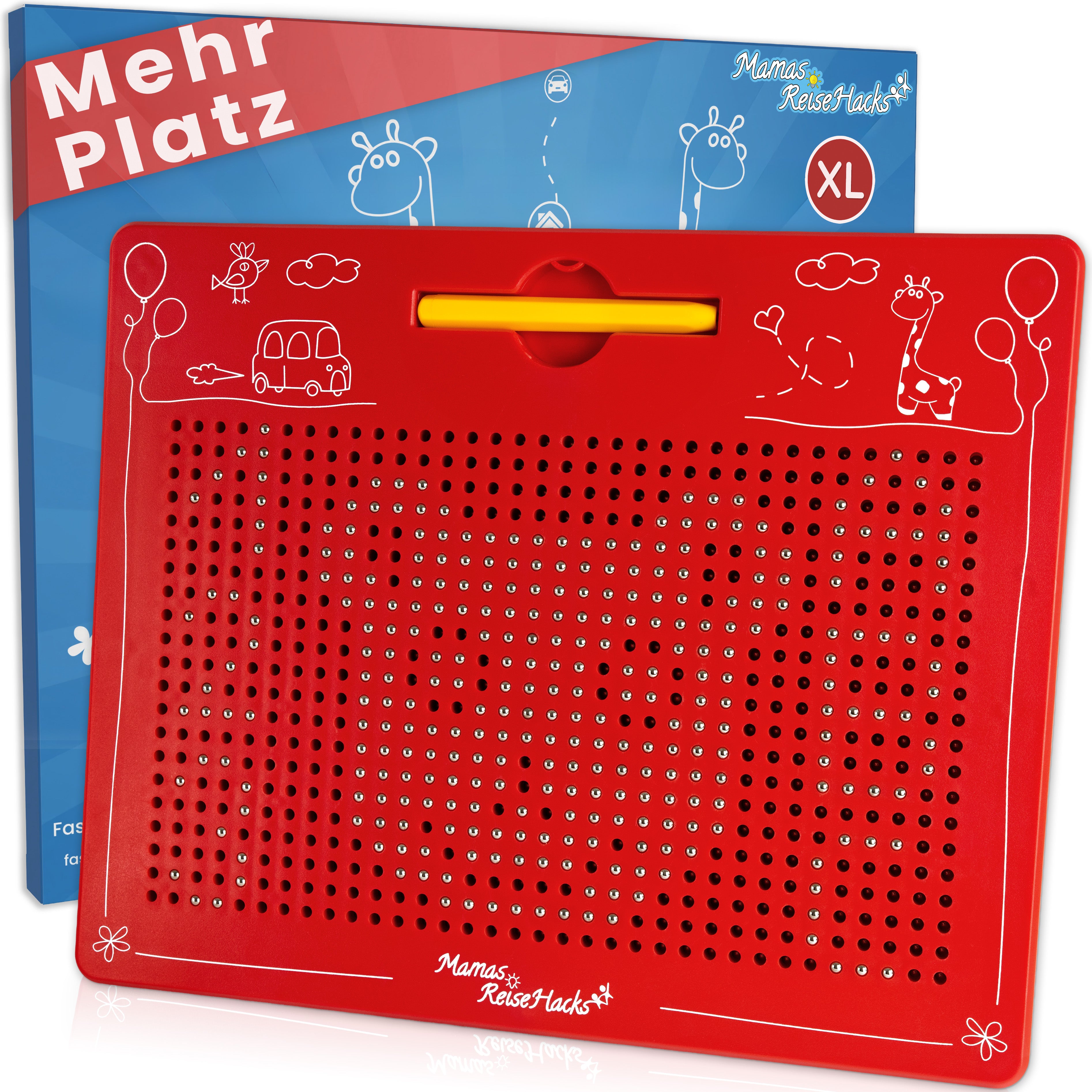 Magnetische Zeichentafel XL: Beschäftigung für Auto & Zuhause – Großes Magnetspiel für kreativen Malspaß