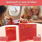 Magnetische Zeichentafel XL: Beschäftigung für Auto & Zuhause – Großes Magnetspiel für kreativen Malspaß