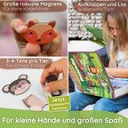 Kreatives Tiere Magnetpuzzle: Vielseitige Magnetspielbox zur Beschäftigung in Auto & Restaurant