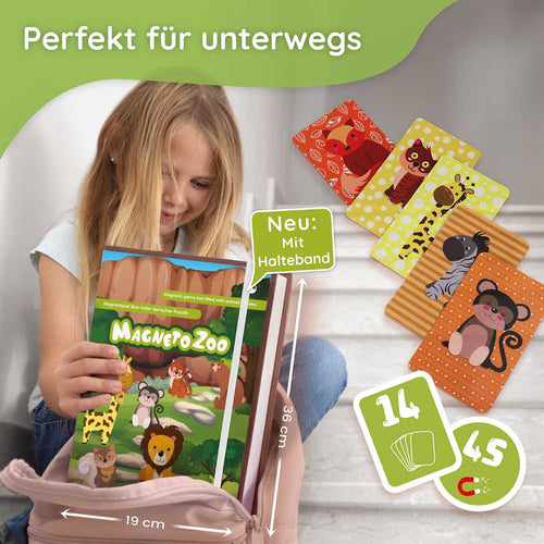 Kreatives Tiere Magnetpuzzle: Vielseitige Magnetspielbox zur Beschäftigung in Auto & Restaurant