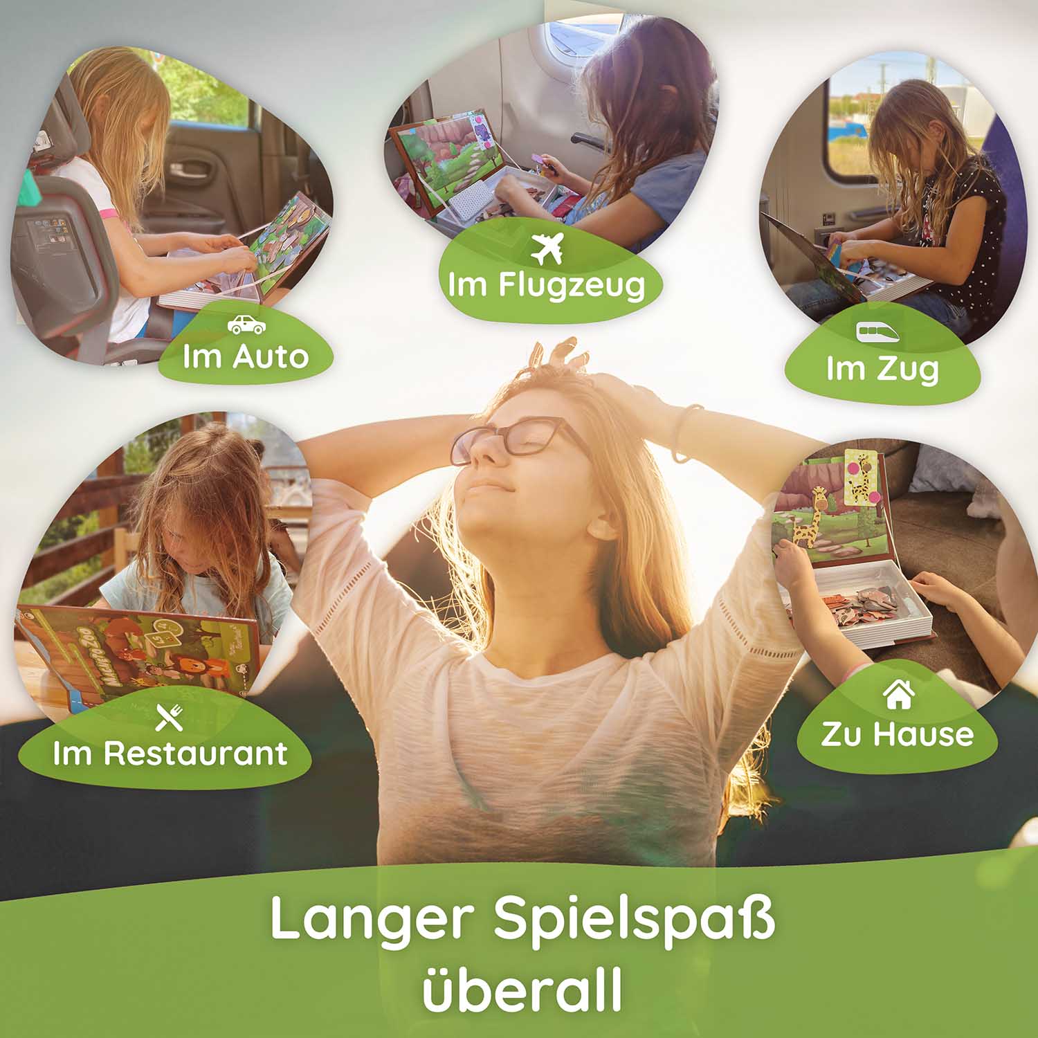 Kreatives Tiere Magnetpuzzle: Vielseitige Magnetspielbox zur Beschäftigung in Auto & Restaurant